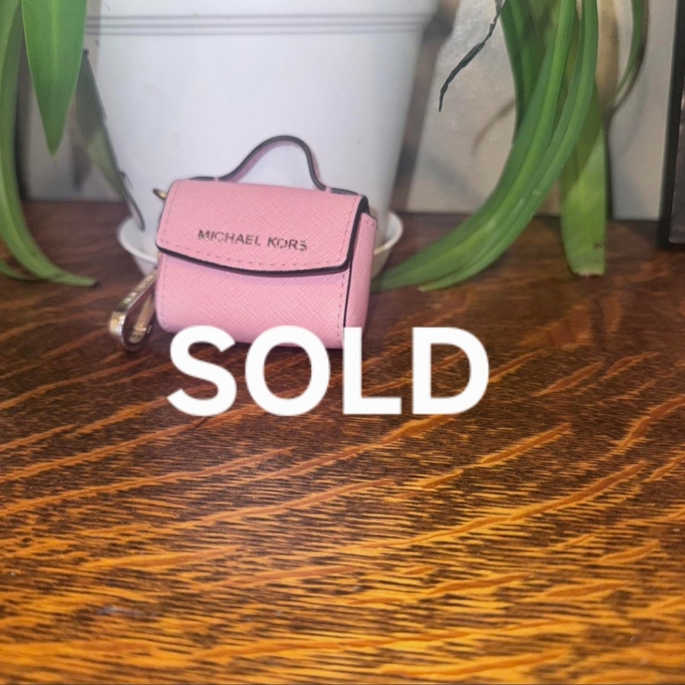 Michael Kors Pink Mini Top-Handle Keychain Purse